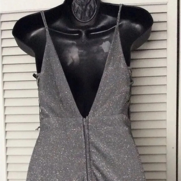City Triangles Jumpsuit Silver Size 1 - Picture 3 of 13